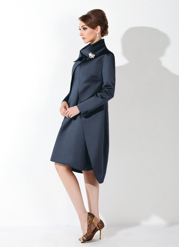 Robe Élégante Mère Mariée Satinée - gallery 4