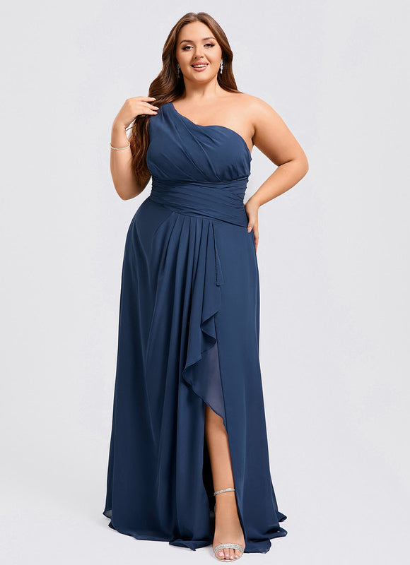Robe Longue Chic Une Épaule - gallery 7