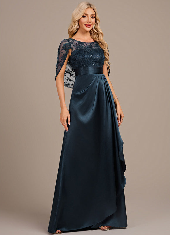 Robe De Mariée Blanche Et Bleu Marine - gallery 4
