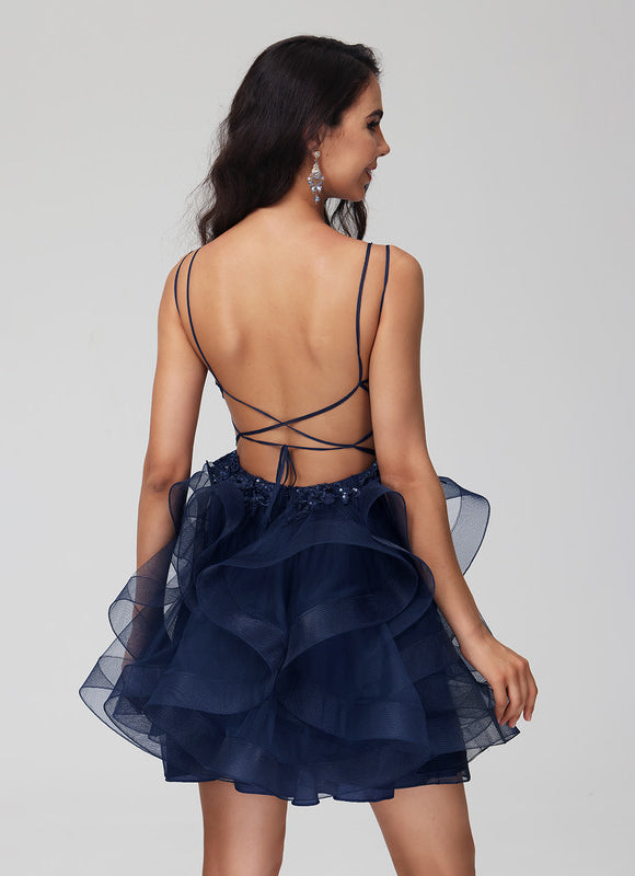 Robe De Bal Tulle Volants Chic - gallery 5