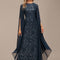 Robe Élégante Pailletée Col Long