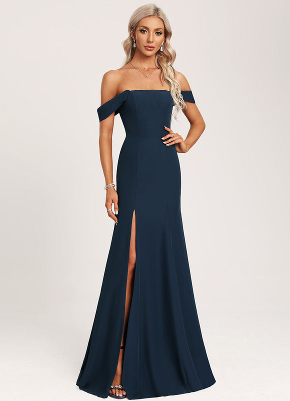 Robe Sirène Épaule Dénudée Chic