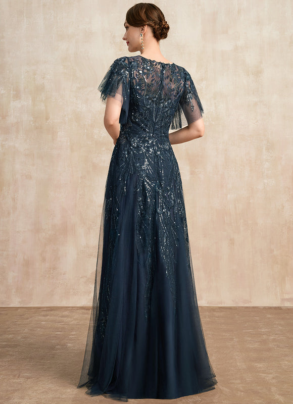 Robe Éblouissante Mère Mariée Paillettes - gallery 2