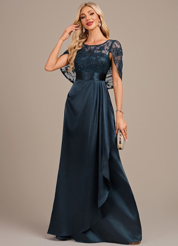 Robe De Mariée Blanche Et Bleu Marine - gallery 3