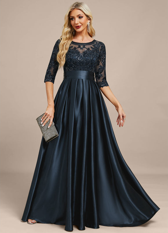 Robe Mère Mariée Satinée Élégante - gallery 5