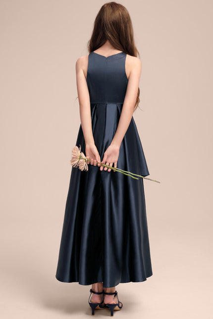 Robe Trapèze Satinée Enfant Élégante - gallery 3
