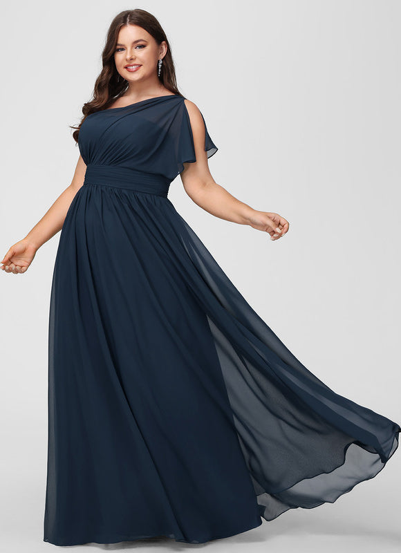 Robe Longue Chic Une Épaule - gallery 5