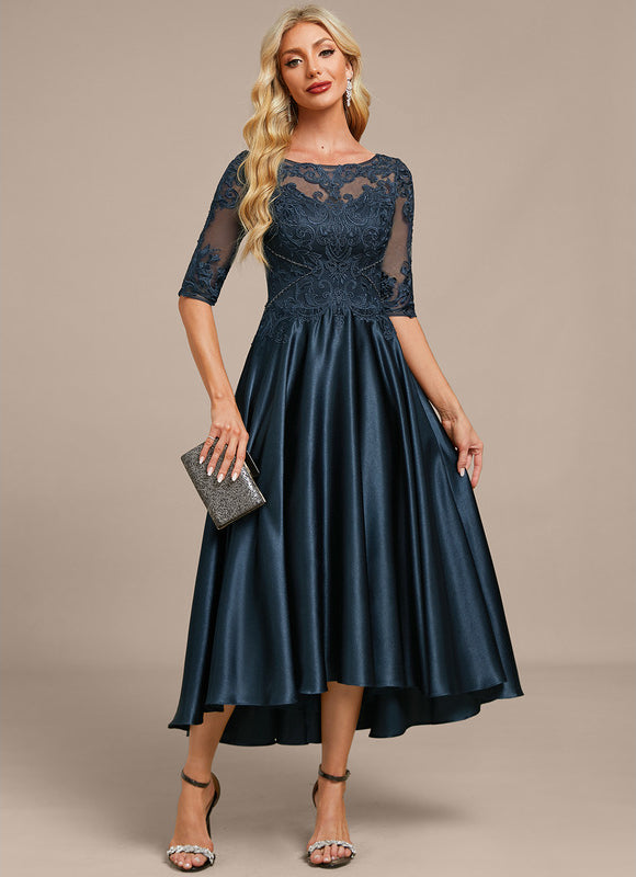 Robe Élégante Mère Mariée Satinée - gallery 4