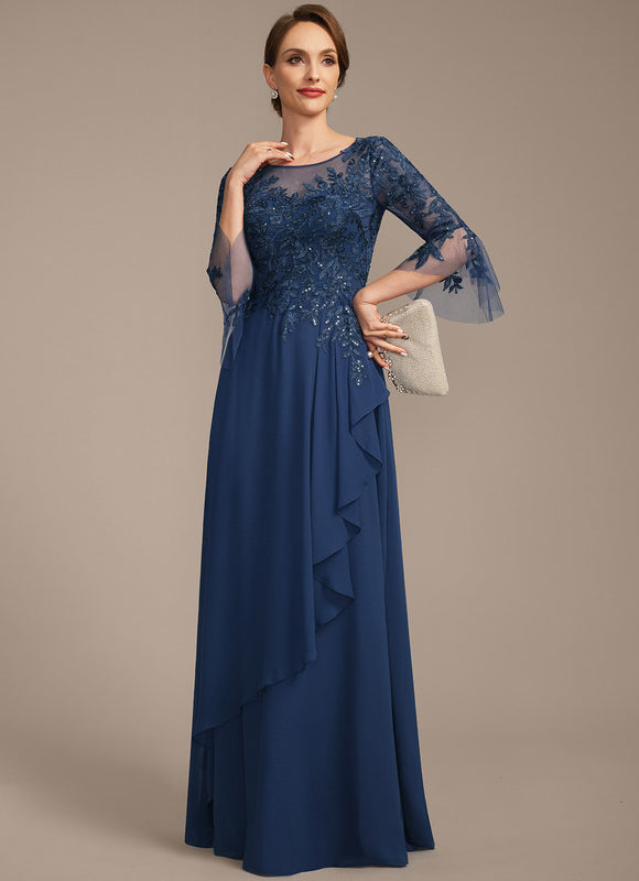 Robe Élégante Mère Mariée Volants - gallery 2