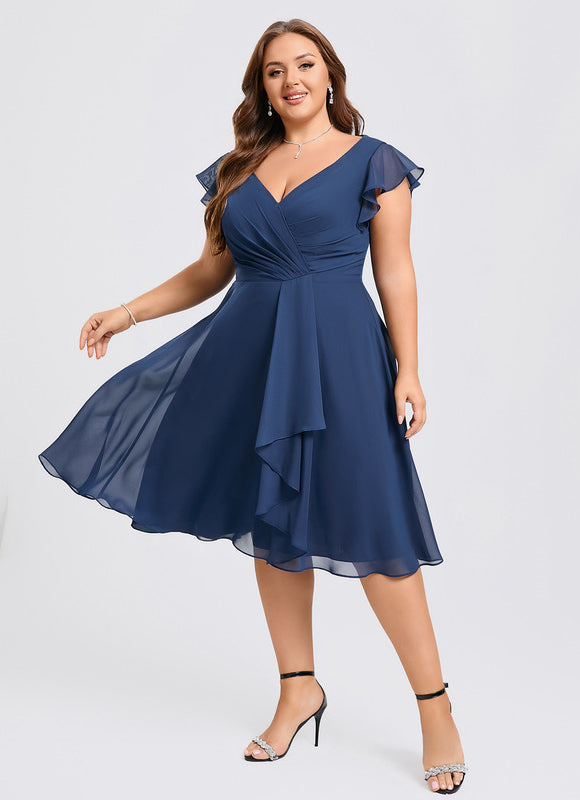 Robe Cocktail Volants Chic Nuit - gallery 6
