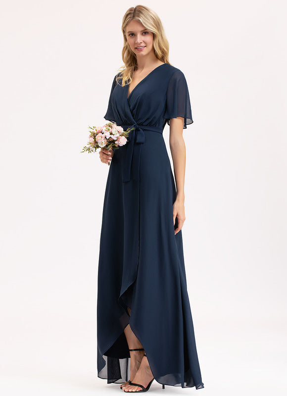 Robe Longue Chic Col V Fluide - gallery 1