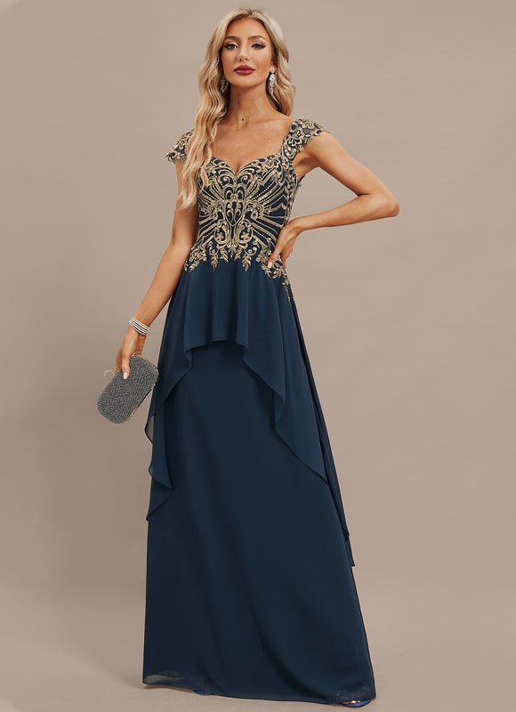 Robe Élégante Paillettes Col Off-Shoulder - gallery 7