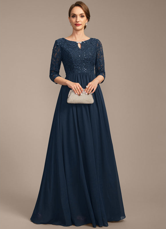 Robe Longue Mère Mariée Élégante