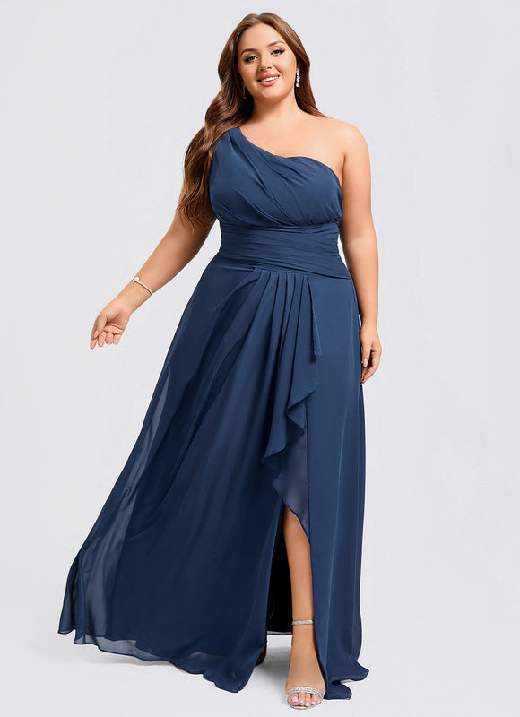 Robe Longue Chic Une Épaule - gallery 9