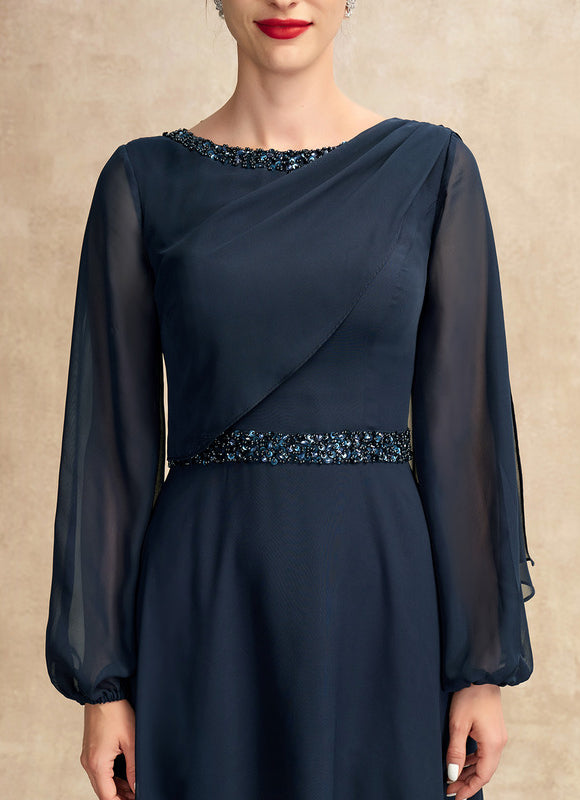 Robe Élégante Mousseline Longue Nuit - gallery 1