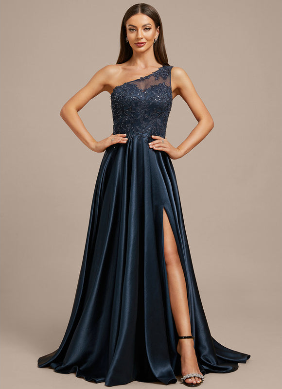 Robe Longue Femme Bleu Marine - gallery 2