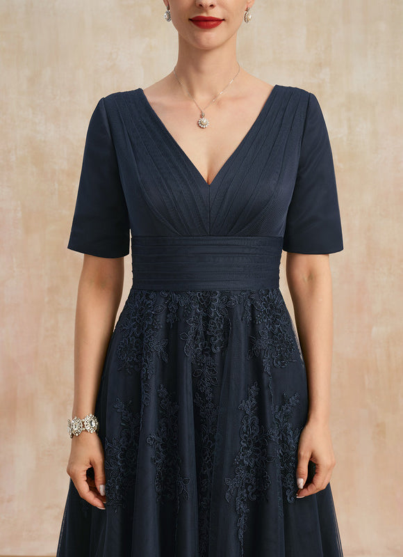 Robe Élégante Tulle Col V - gallery 6