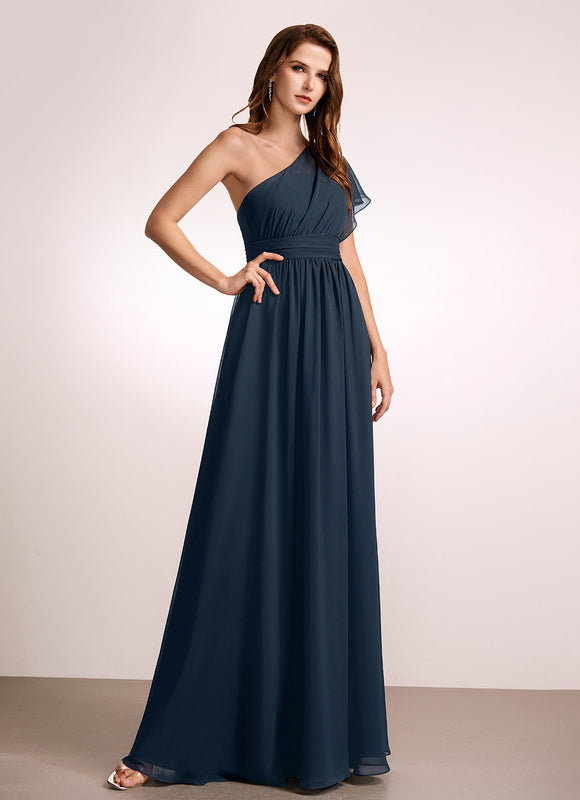 Robe Longue Chic Une Épaule - gallery 2