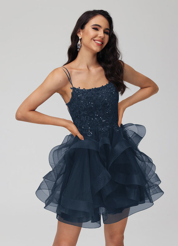 Robe De Bal Tulle Volants Chic