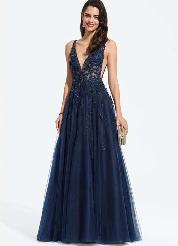Robe De Bal Tulle Pailletée Élégante