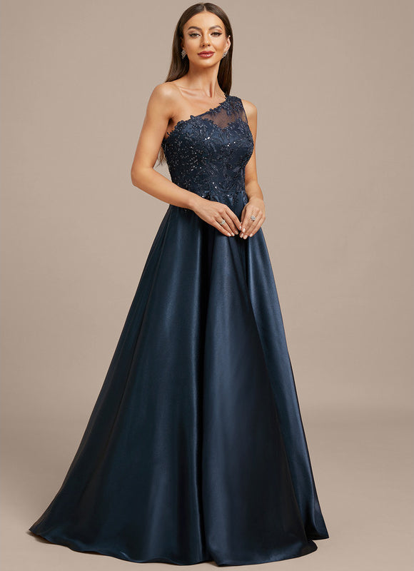 Robe Longue Femme Bleu Marine - gallery 5