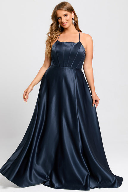 Robe Satinée Élégante Col Épuré - gallery 7