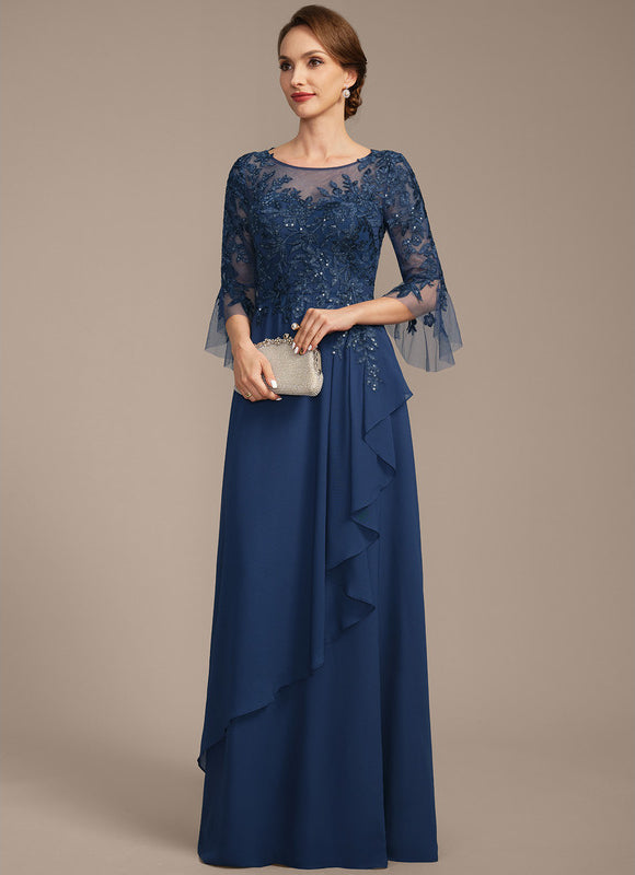 Robe Élégante Mère Mariée Volants - gallery 3