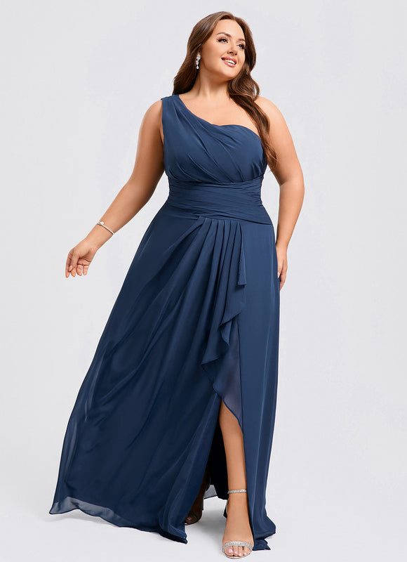 Robe Longue Chic Une Épaule - gallery 8