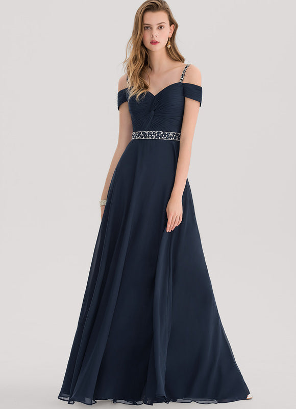 Robe Élégante Col V Paillettes Nuit - gallery 3
