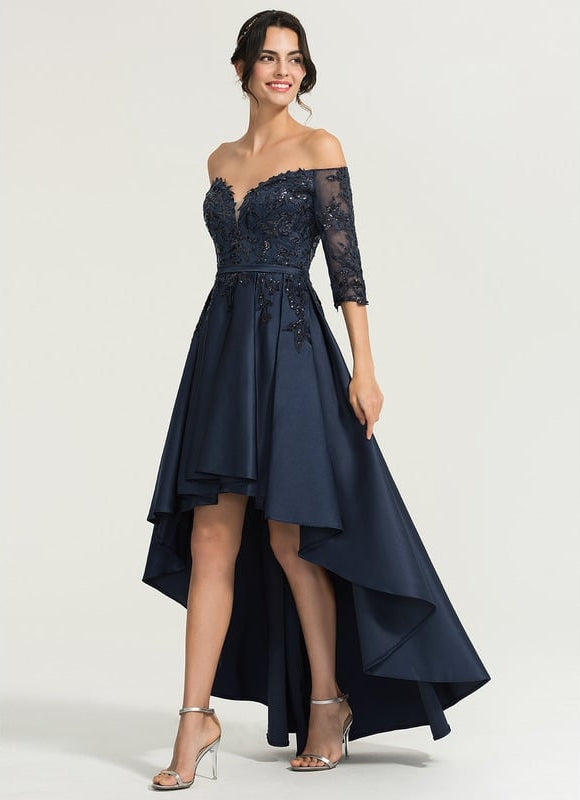 Robe De Bal Chic Asymétrique Élégante - gallery 2