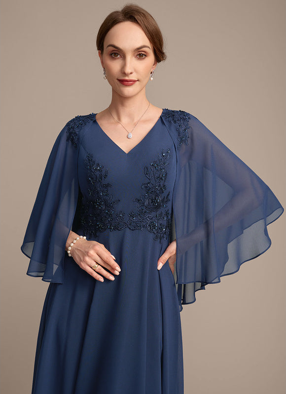 Robe Élégante Col V Paillettes - gallery 3