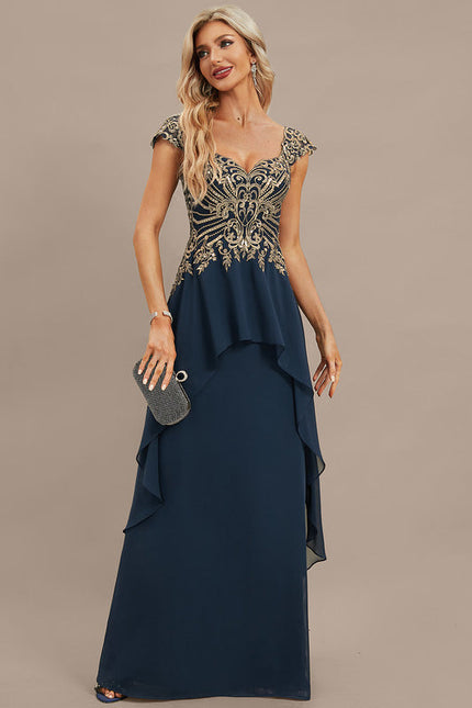Robe Élégante Paillettes Col Off-Shoulder - gallery 6