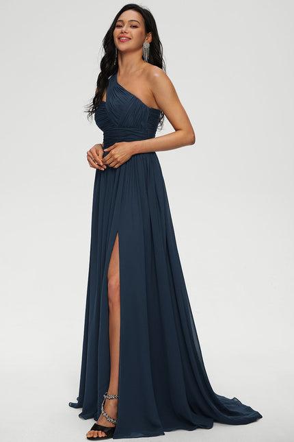 Robe Longue Chic Asymétrique Élégante - gallery 2