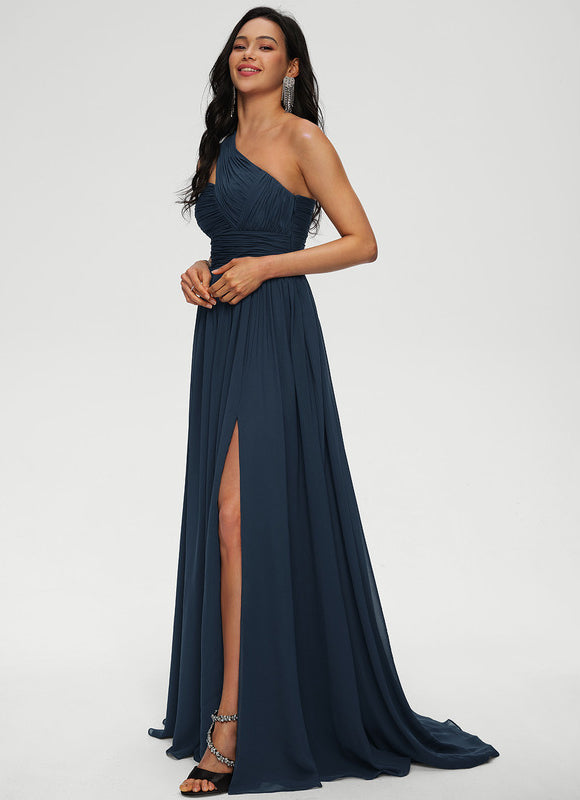 Robe Longue Chic Asymétrique Élégante - gallery 2