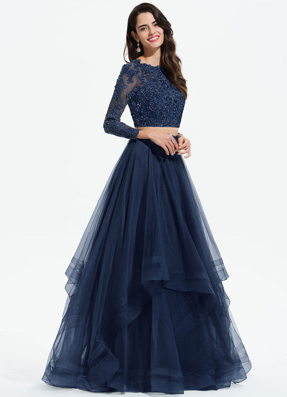 Robe De Bal Tulle Brodée Élégante - gallery 3