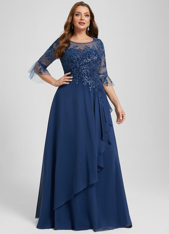 Robe Élégante Mère Mariée Volants - gallery 7