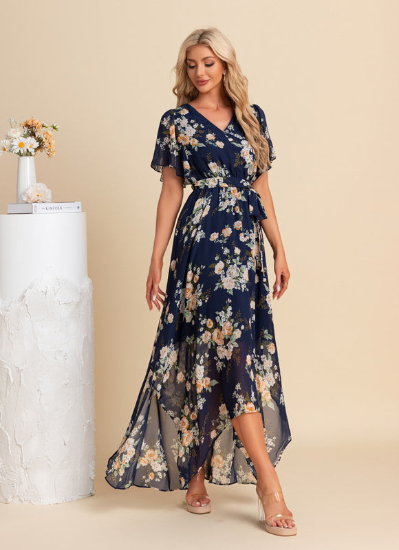 Robe Maxi Fleurie Col V Chic - gallery 3