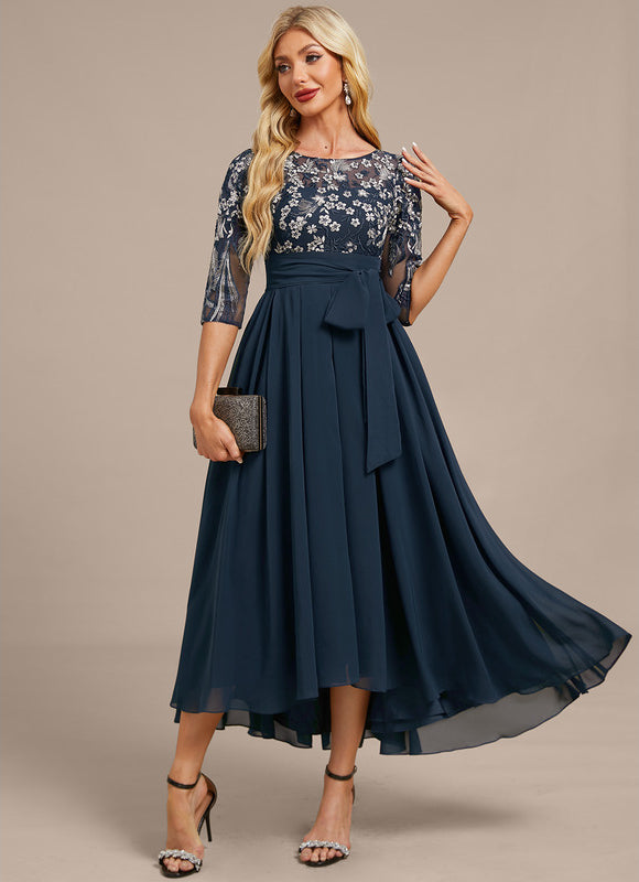 Robe Longue Bleu Marine Ceremonie - gallery 4