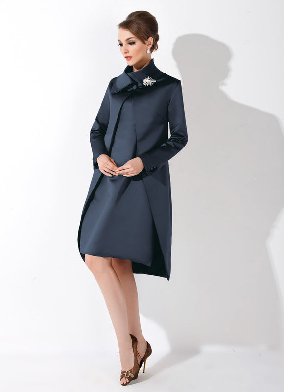 Robe Élégante Mère Mariée Satinée - gallery 3