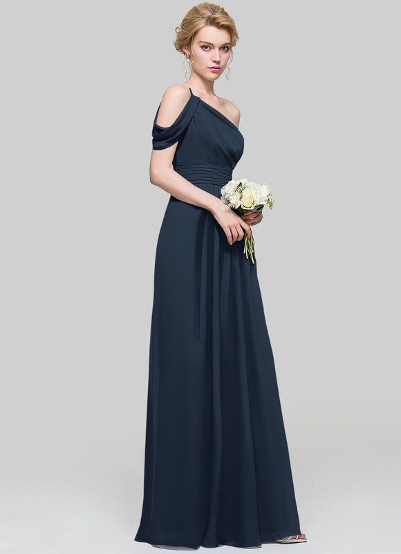 Robe Longue Chic Une Épaule - gallery 9