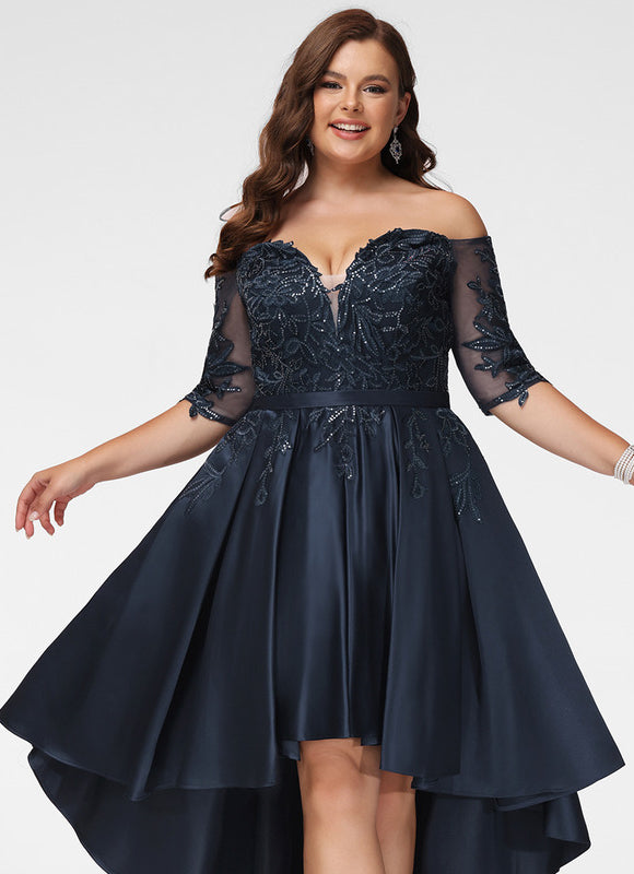 Robe De Bal Chic Asymétrique Élégante - gallery 8