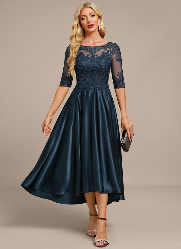 Robe Élégante Mère Mariée Satinée