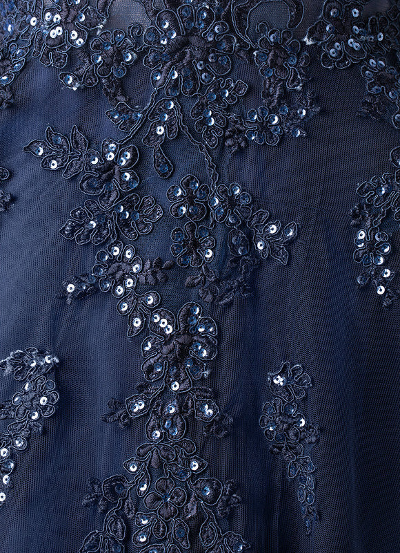Robe De Soirée Tulle Pailletée Élégante - gallery 7