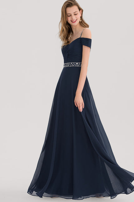 Robe Élégante Col V Paillettes Nuit - gallery 1