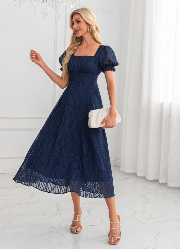Robe Bleu Marine Et Veste Blanche - gallery 6