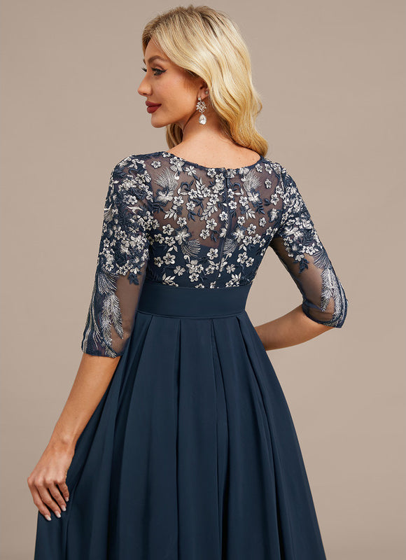 Robe Longue Bleu Marine Ceremonie - gallery 6