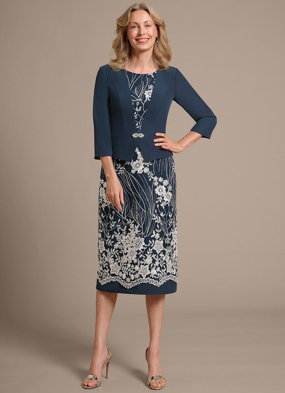 Robe Bleu Marine Chic Pour Mariage