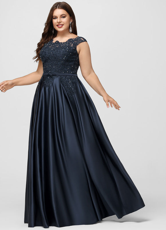Robe De Bal Satinée Élégante Nuit - gallery 5