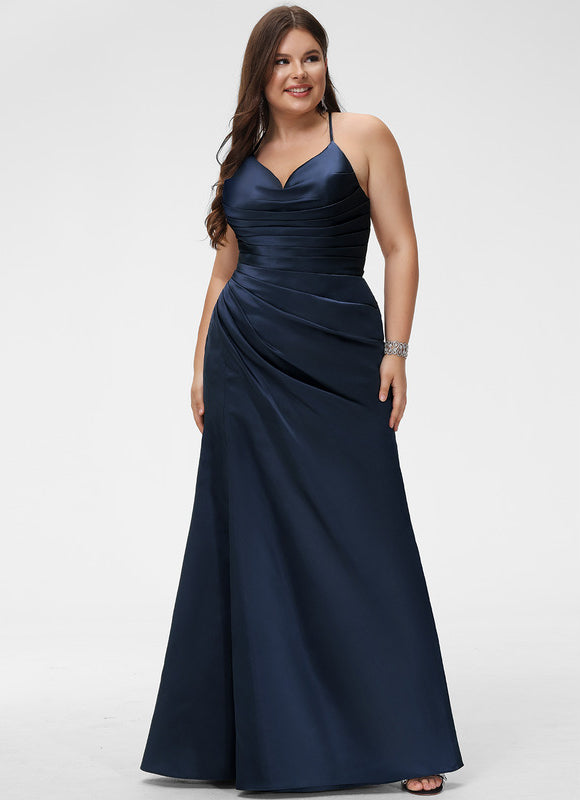 Robe Satinée Élégante Fendue Chic - gallery 5