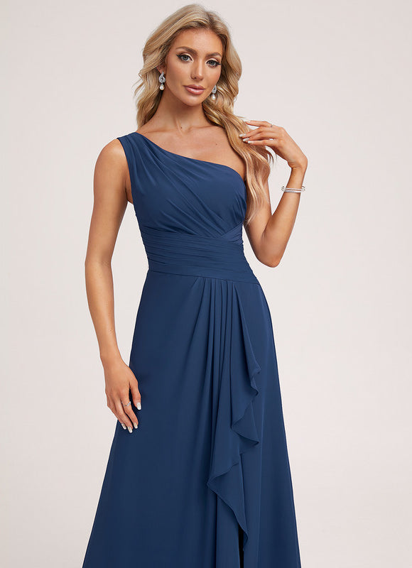 Robe Longue Chic Une Épaule - gallery 4